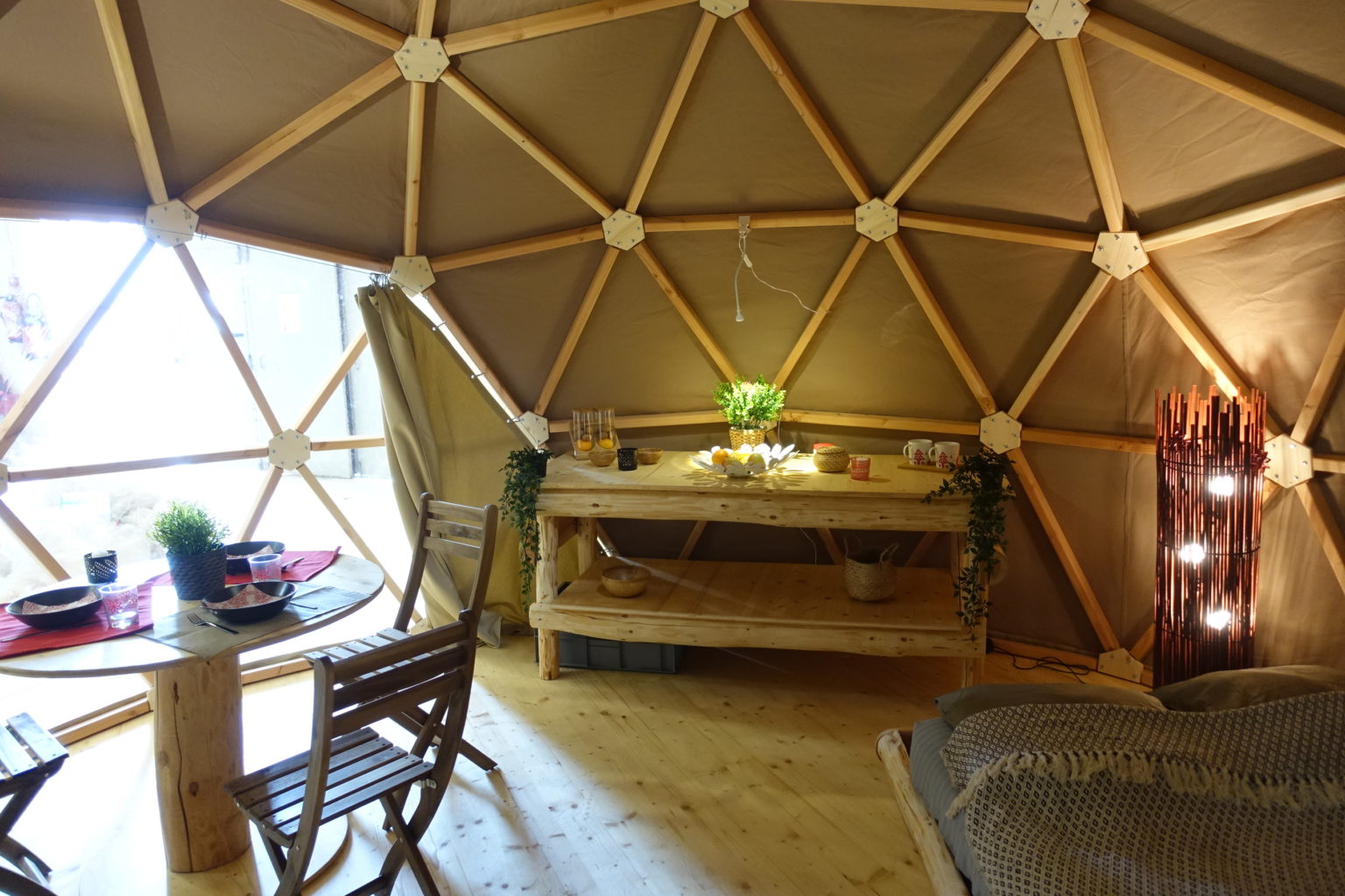 meuble dome geodesique